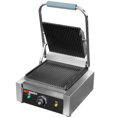 Професійний контактний гриль KGKB100 GGM Gastro (притискний) рифлений (BI)031755 фото