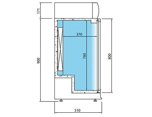 Барна холодильна шафа BGI220S GGM Gastro (BI)052981 фото