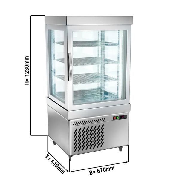 Морозильный шкаф-витрина PVT250M GGM Gastro (-15 &deg;C до -25 &deg;C) (BI)031981 фото