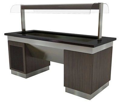 Салат-бар лінії роздачі KPIN289 GGM Gastro (5 х GN 1/1) (BI)053361 фото