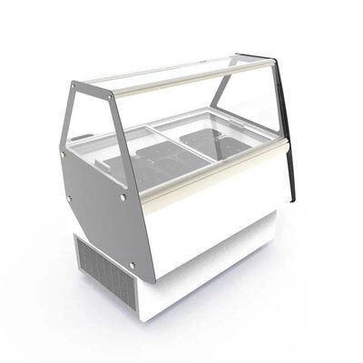 Морозильная витрина для мороженого ATHINA 13 Crystal (13 вкусов) откидное переднее стекло, автооттайка (BQ)056366 фото