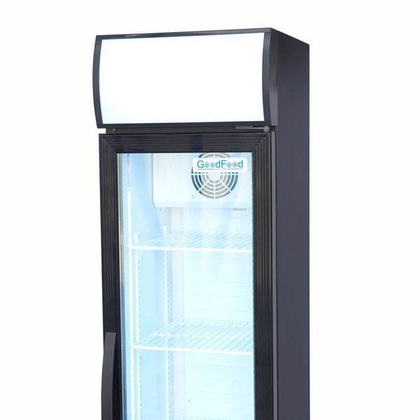 Холодильна шафа вузька BC160BW2LED GoodFood, чорно-біла (BE)035437 фото