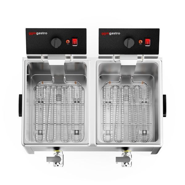 Професійна фритюрниця EFH8+8 GGM Gastro (8+8л) (BI)006903 фото