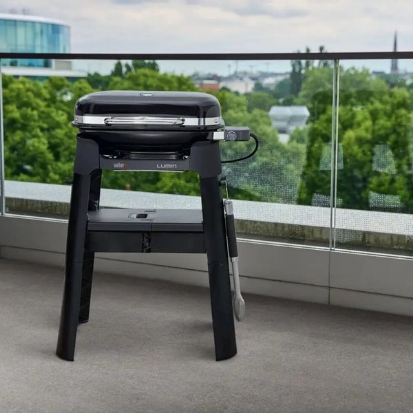 Гриль барбекю електричний Lumin Compact 1000 Weber (91010879) (AV)034695 фото
