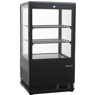 Кондитерский шкаф-витрина RT58L-1D Frosty, чёрный (BO)004162 фото