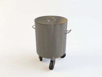 Бак для відходів з нержавіючої сталі Ефес (80 л) (CS)017409 фото