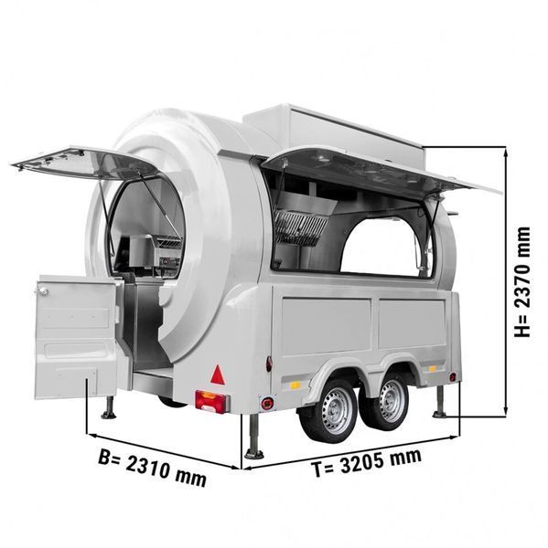 Фургон для фастфуда + шаурма MFO-DM2-W GGM GASTRO (BI)034951 фото