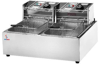 Профессиональная фритюрница EEF8+8 Airhot (CF)037250 фото